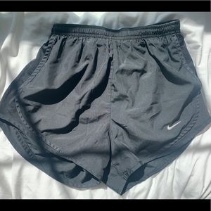 black nike dri-fit running shorts